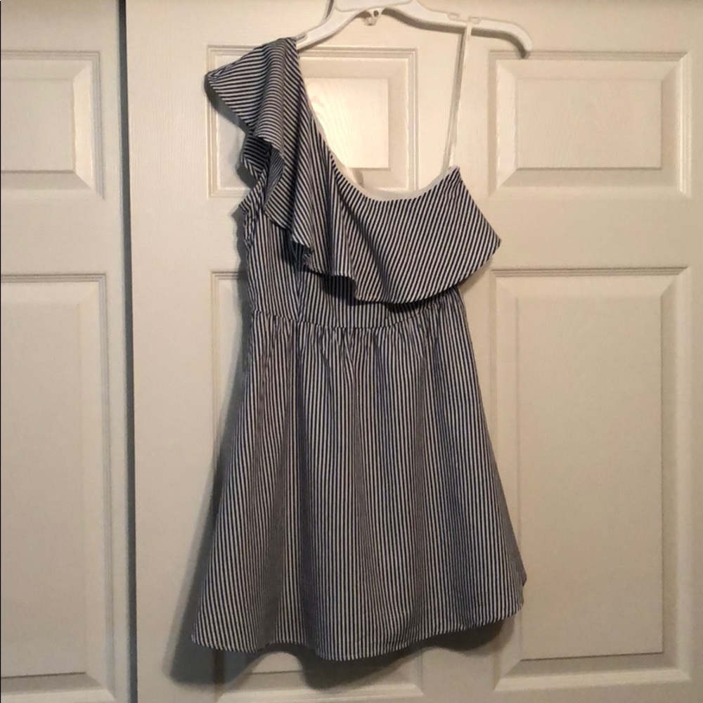 J.O.A. one shoulder stripe dress
